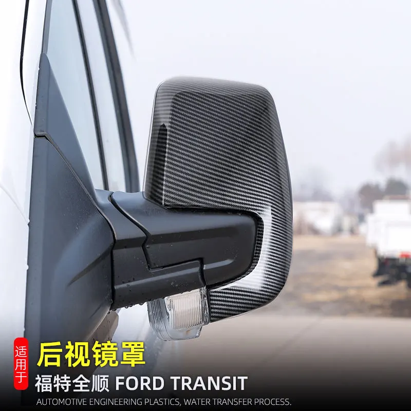 Car Rearview Mirror Cover Styling For Ford Transit 2019-2024 for Ford Tourneo Custom Chrome ABS Exterior Moldings