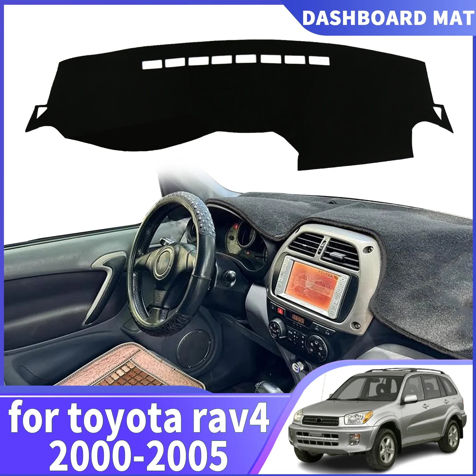 

For toyota rav4 xa20 2000 2001 2002-2005 Car DashMat Sunshade Dashmat Dashboard Cover Pad Protective Carpet Accessories