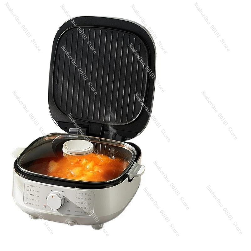 

Электрическая сковорода, многофункциональная утолщенная сковорода для блинов, съемная машина для жарки и гриля горячей кастрюли 28R864