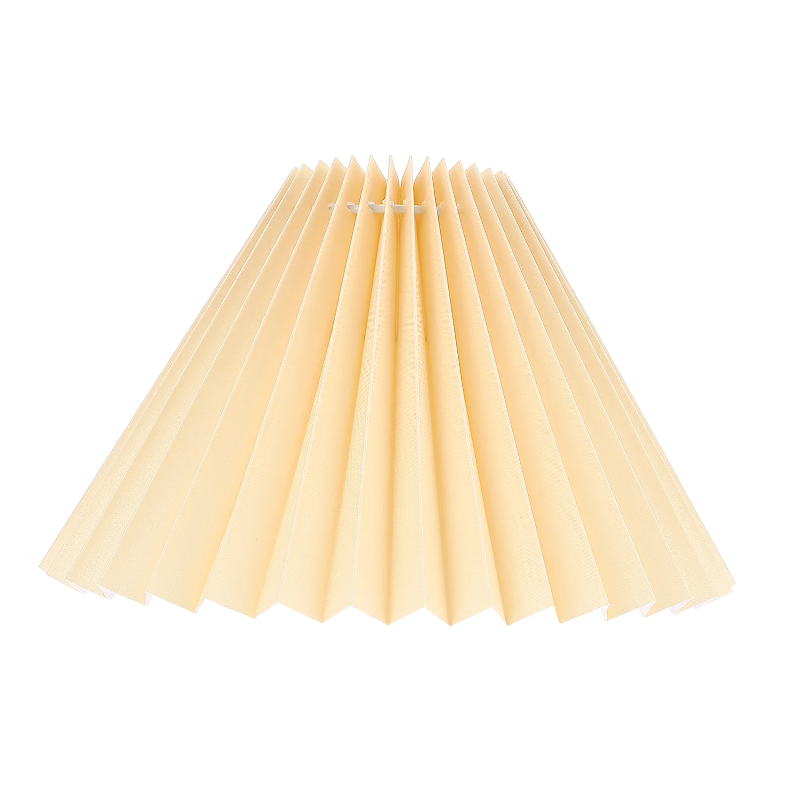 Pantalla plisada E27, enchufe, Color Beige, a prueba de polvo, ambiente cálido, dormitorio, sala de estar, fácil instalación, mesa artesanal de tela para quitar