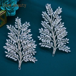 DZ110 Shining Bridal Headpiece Crystal Bride Jewelry Gift Wedding Hair Accessories Bride Tiara Engagement Hair Ornaments