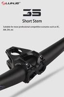 MTB Power Stem 31.8 35MM CNC Short Handlebar Stem Ultralight Aluminum Alloy Bicycle Bridge Power Hollow Bike Stem Riser Cycling