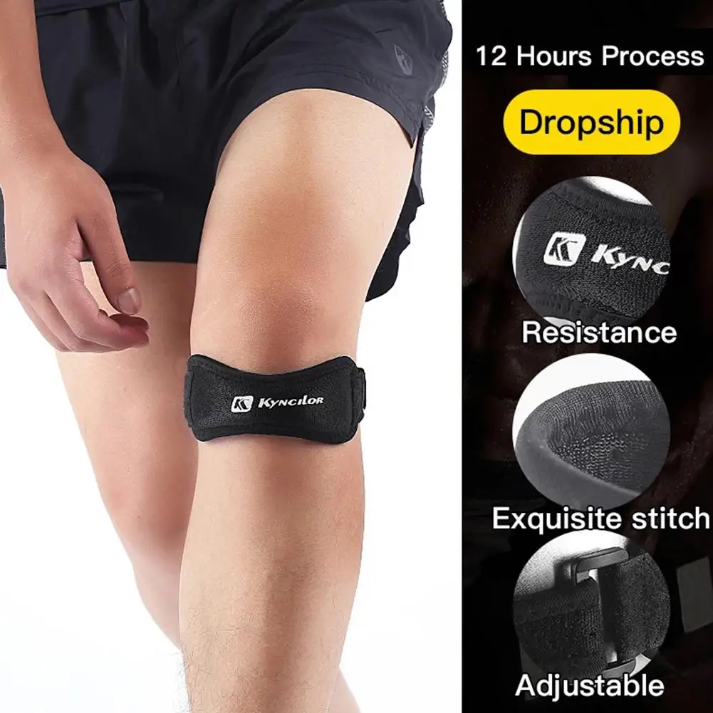 1/2PCS Adjustable Knee Patellar Tendon Support Strap Band Knee Support Brace for Running basketball volleyball Sports Kneep Q3A3