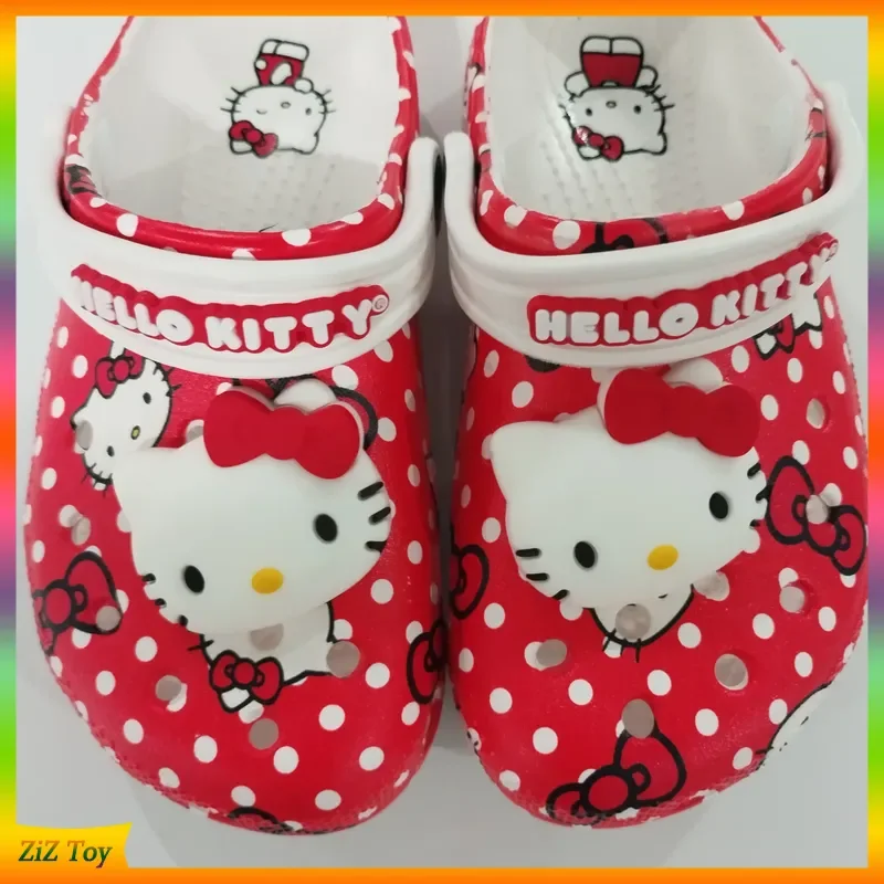 

Новые летние тапочки «Hello Kitty», милая детская обувь с героями мультфильмов, нескользящие сандалии на мягкой подошве, подарки