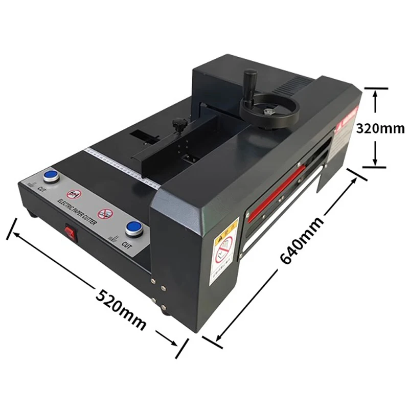 Desktop electric paper cutter, thick layer book cutter, large cutting machine, glue-bound heavy-duty cutting machine, tender pap