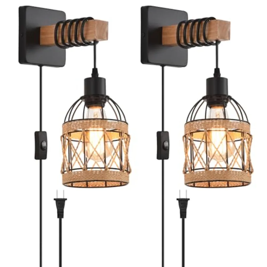Rusti Wll Sons ixturs with or o oor Vtg Rttn Wll Light ustril Lmp ixtur rmhous Mtl Sons Light or room si Livg Room