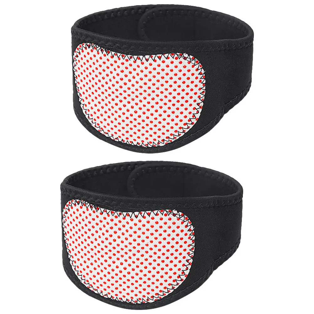 

2Pcs Protective Neck Band Magnetic Relaxing Neck Guard Easy Carry Reduce Fatigue Increase Blood Flow Durable Sbr Material