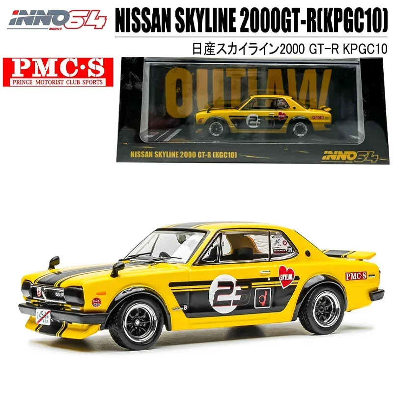 

INNO 1/64 NISSAN SKYLINE 2000GT-R(KPGC10) Alloy Toy Motor Vehicle Diecast Metal Model Gifts