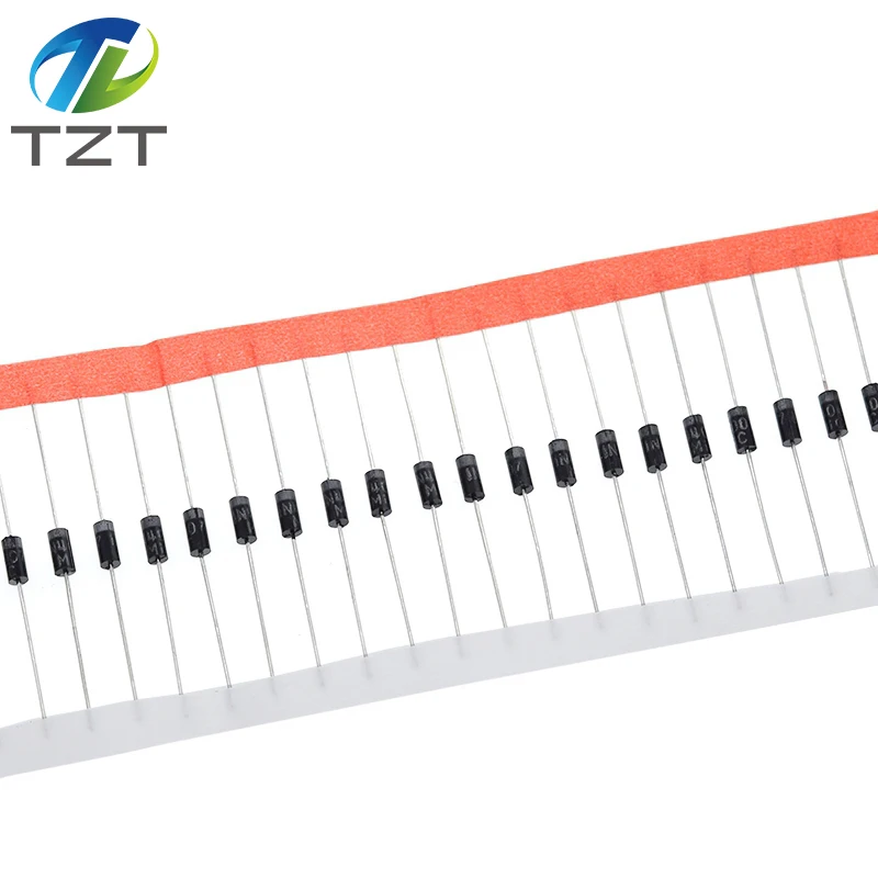 TZT 100PCS 1N5817 1N5819 1N5399 1N4937 1N4004 1N4001 1N4007 UF4007 HER107 FR207 FR157 FR107 RL207 voor spanningsregelaar module