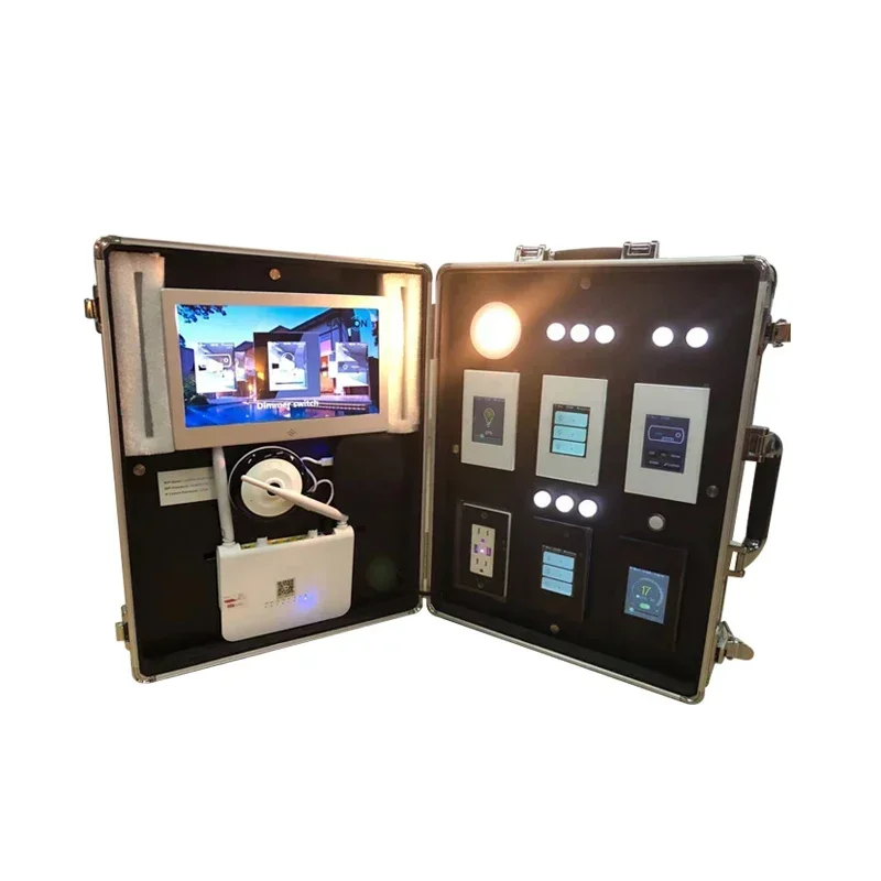 

2025 Lanbon Automation EU US Standard WIFI Tuya 1 2 3 Gang Smart Dimmer Light Switch Socket Homekit Demo Kit Box Smart Home Swit