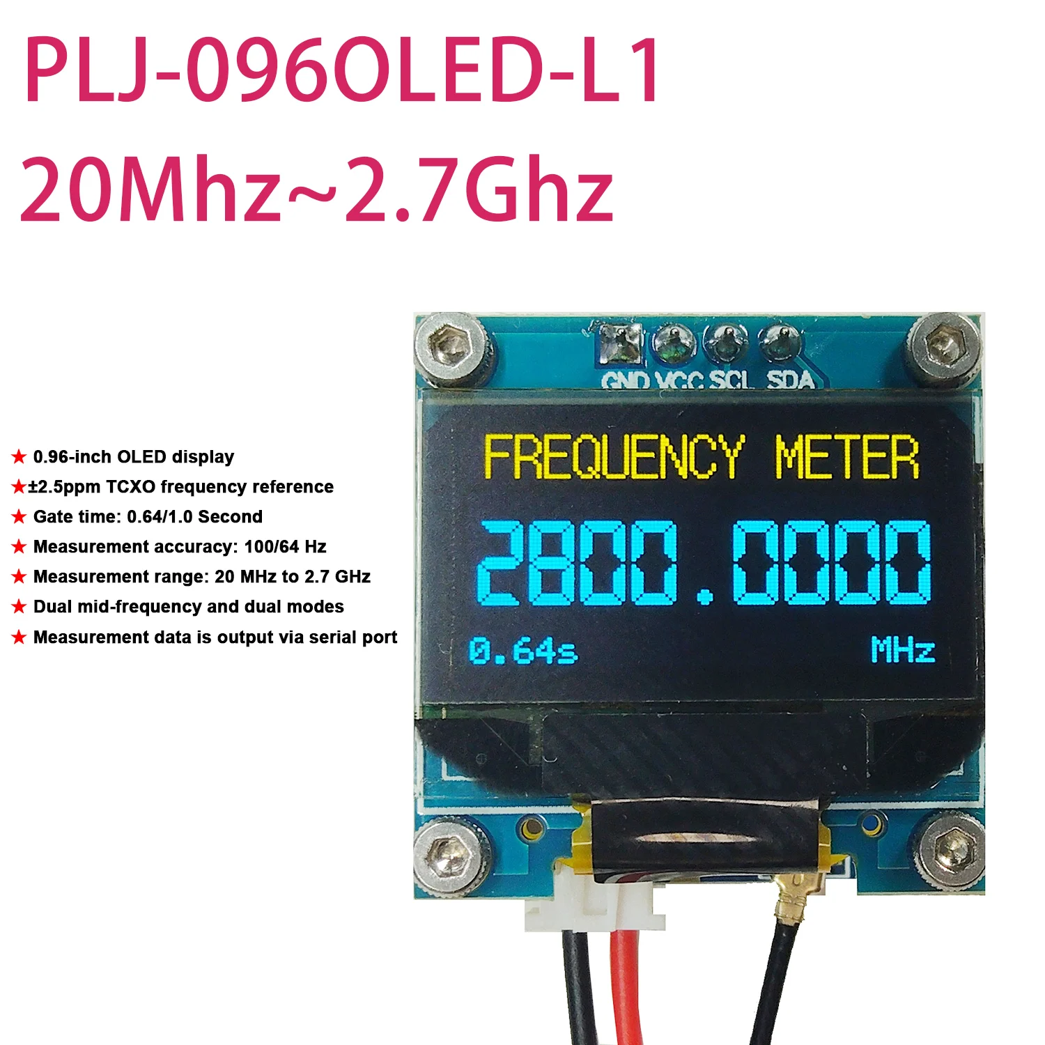 yZ[zRF g[^[ 20Mhz  2.7Ghz OLED gM\xgJE^[A}`AgV[o[p