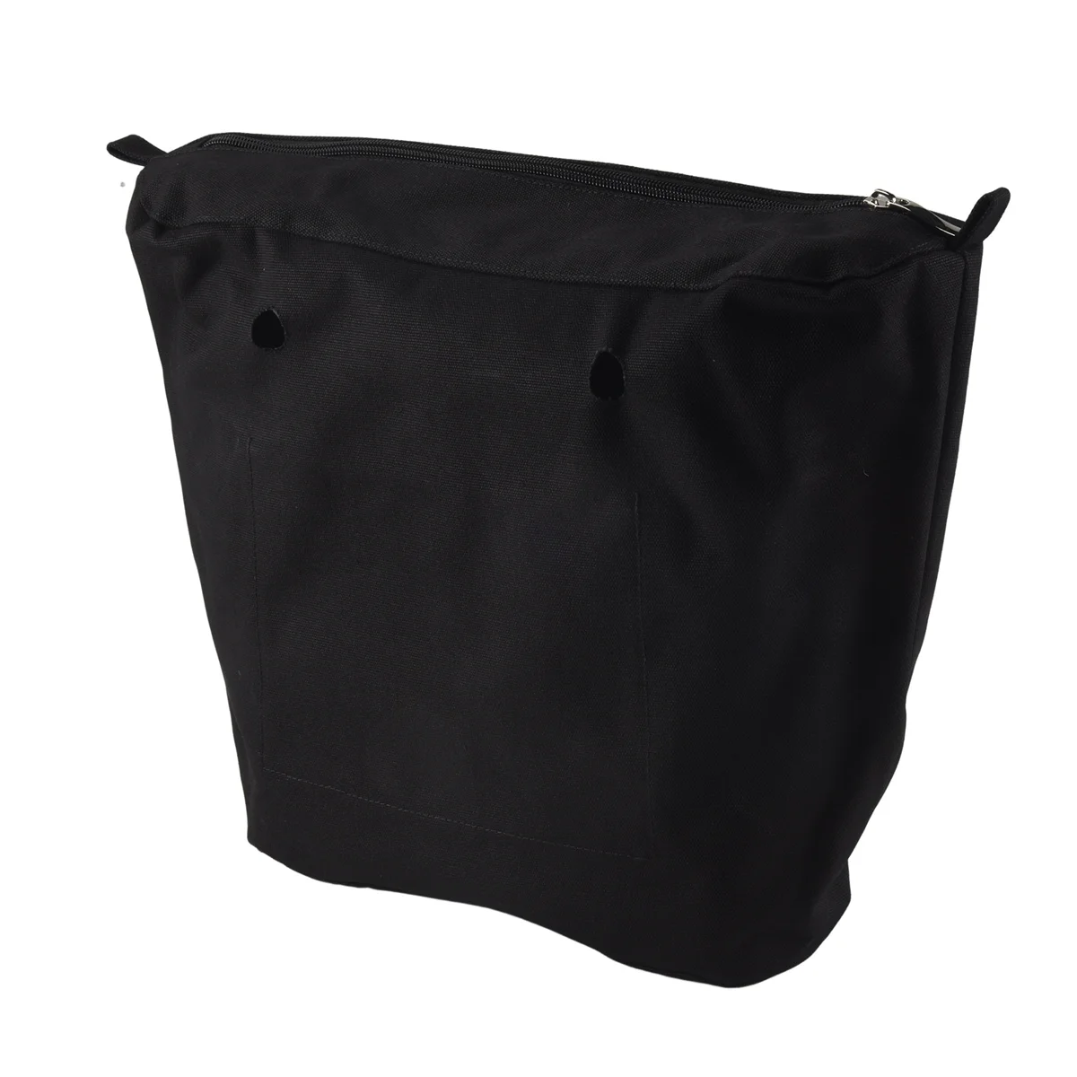 ABQR Inserto in tela solida impermeabile Fodera interna Tasca con cerniera per borsa Obag O Bag Borsa nera