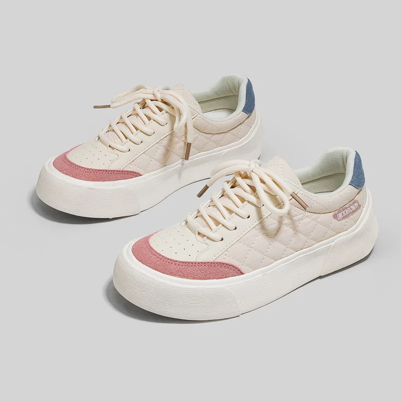 New Sneakers Women Casual Ladies Flats Cute Pink High Quality Brand Platform Woman Sports Canvas Female Vulcanized Shoes Girls