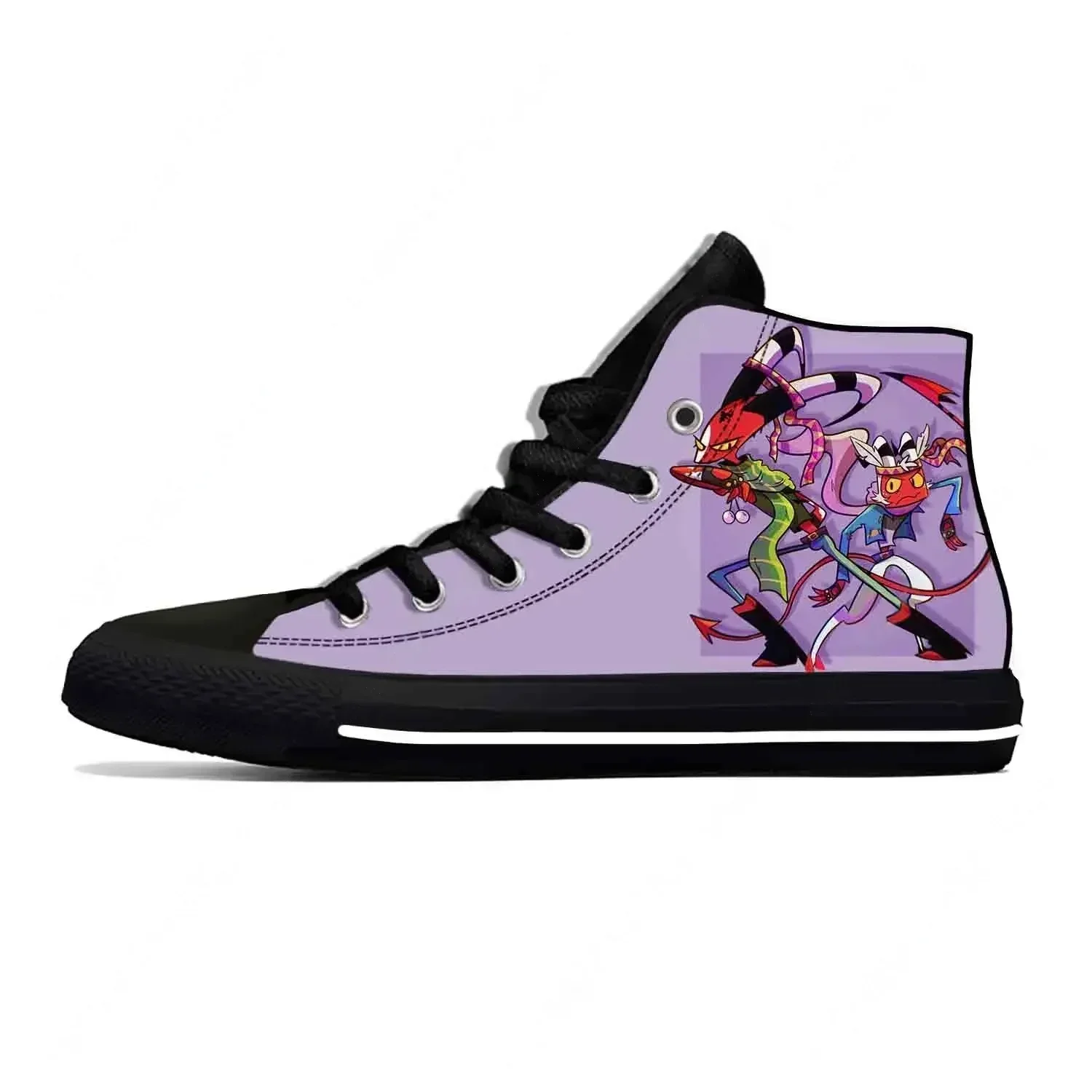 

Boss Anime Cartoon Manga Helluva Funny Casual Shoes High Top Summer Lightweight Hot Board Shoes Breathable Men Women Sneakers