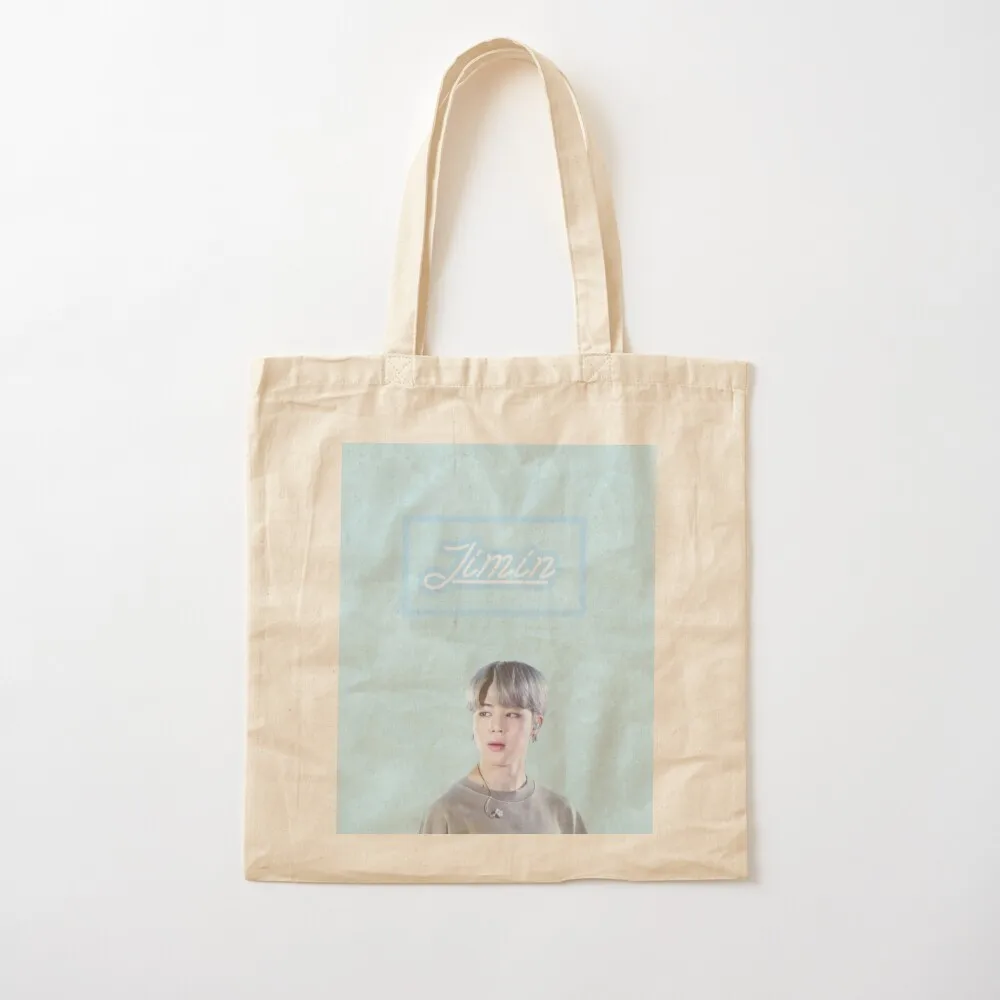 Jimin blue Tote Bag canvas shopping bag Cloth bag