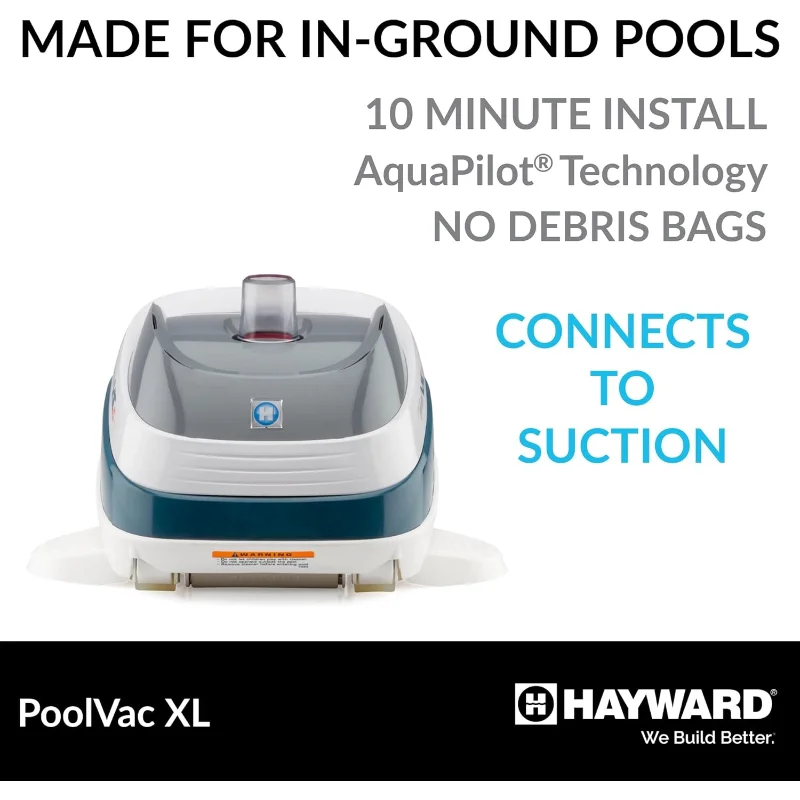 Hayward W32025ADV PoolVac XL Suction Pool Cleaner for Vinyl Pools up to 20 x 40 ft. (Automatic Pool Vacuum)