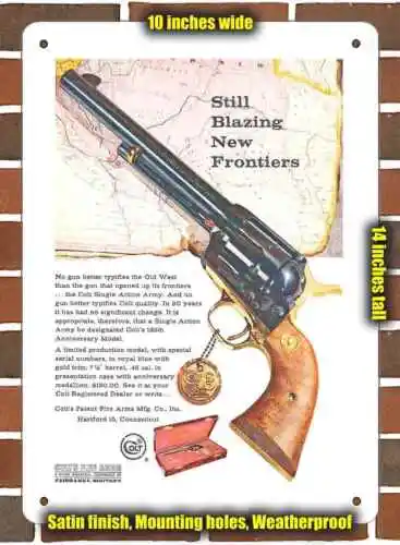 Metal Sign - 1961 Colt Single Action Army- 10x14 inches