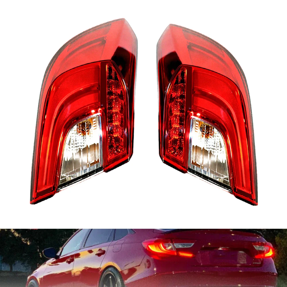

12V LED Tail Light Rear Lamp Assembly Left /Right For Honda Accord Sedan 2018 2019 2020 2021 33500TVAA01 33550TVAA01