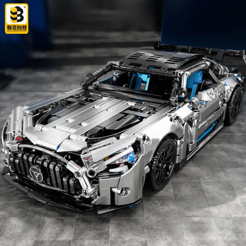 Joint Creative JKC7207 Silver Devil Racing Car Building Blocks Toy Compatible With  Blocks Boys Birthday Gift