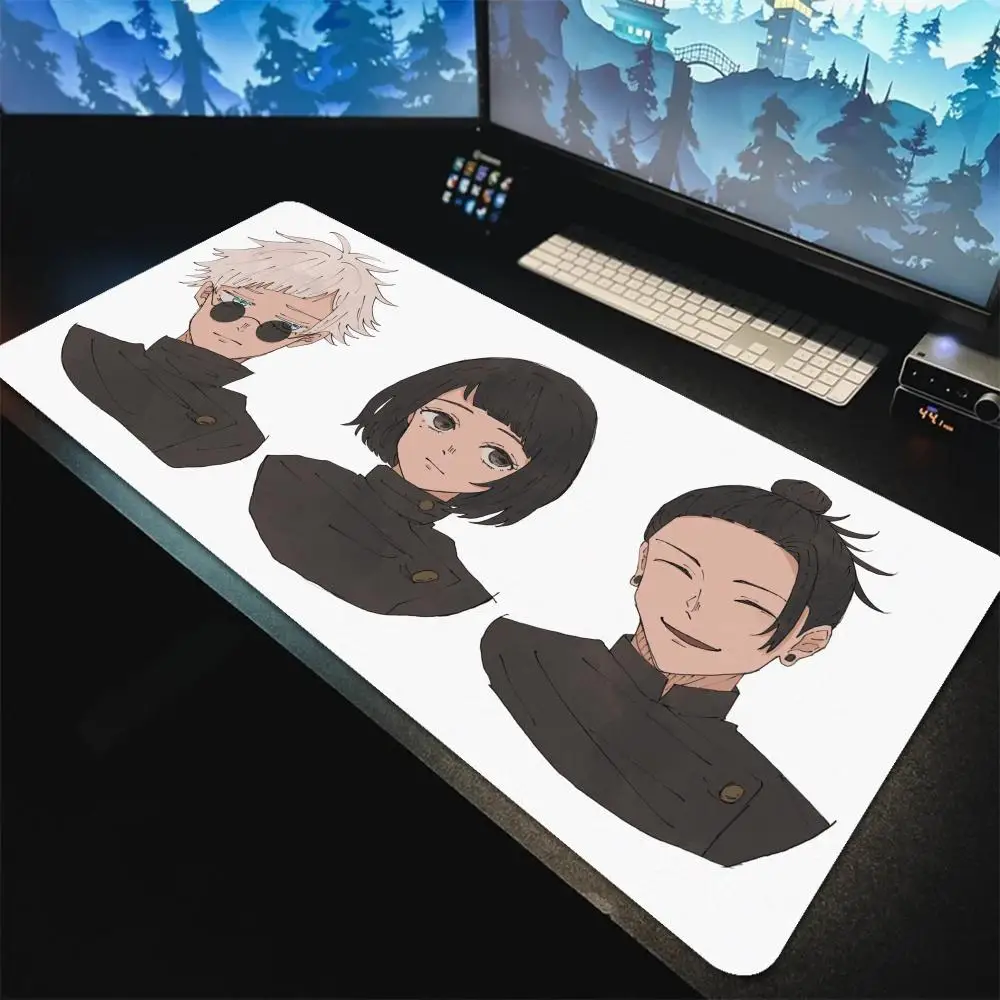 

Коврик для мыши Jujutsu Kaisen, аксессуары для аниме и игр, игровой резиновый коврик для мыши для ПК, 900x400, настольный коврик для мыши.