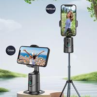 Phone Stabilizer AI Tracking 360 Rotation Vlogging Stabilizer Desktop Cell Phone Holder Tripod For Smartphone Video Vlog Live
