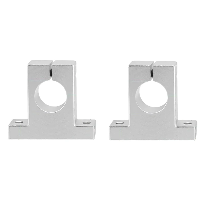 

2 Pcs Linear Motion Rail Clamping Rod Rail Guide Support Shaft Bracket Coupling Mount SK10 10Mm-ABRO