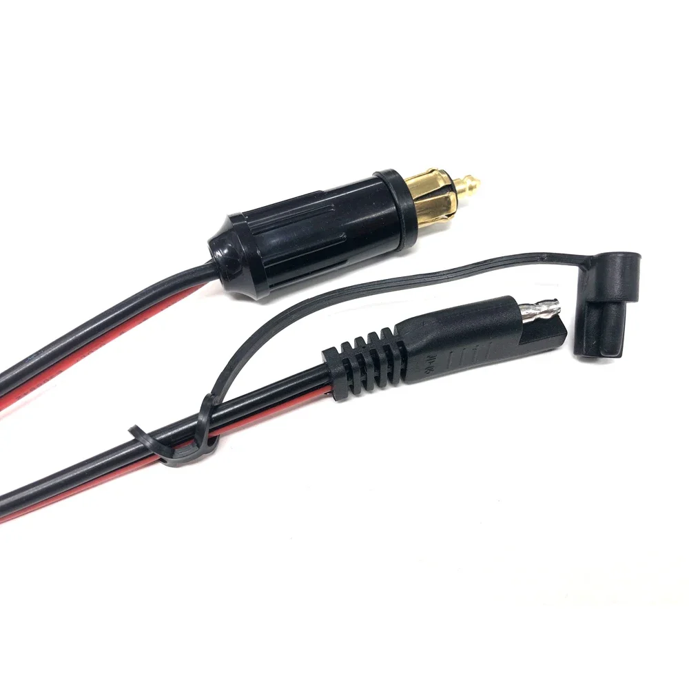 14AWG 90 cm DIN Hella Powerlet Plug Naar SAE Adapter Connector voor BMW Motorfiets met SAE Polariteit Reverse Adapter connectoren