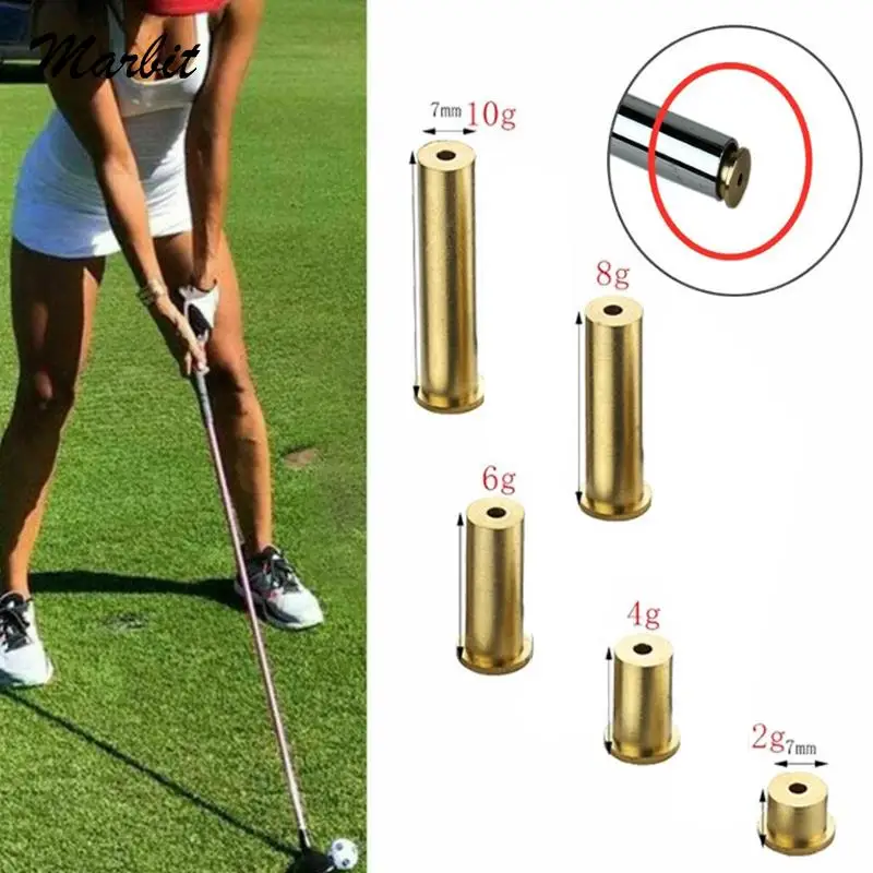 1Pc Golf Club Brass Shaft Tip Swing Weights For Steel Iron Shafts Steel Wood Shafts Golf Accessories Parts