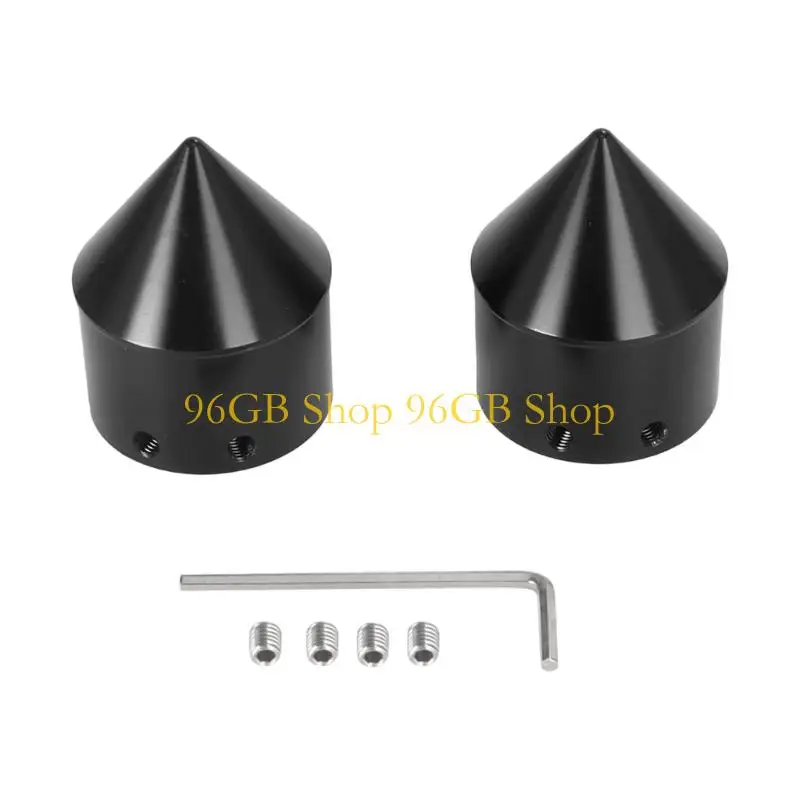 

96GB 2pcs Motorcycle Front Axles Nut Cover Cap for 883/1200 48 Metal Front Axles Cover