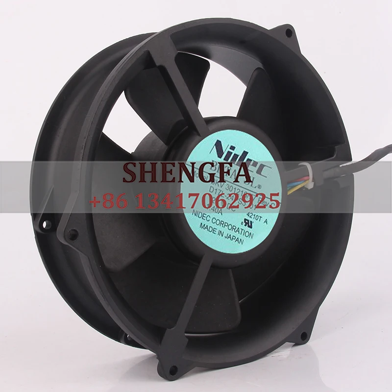 For Nidec 12V 24/48V DC 24V 1.40A BKV301 216/77 17CM 17050 inverter Large air volume r cooling fan