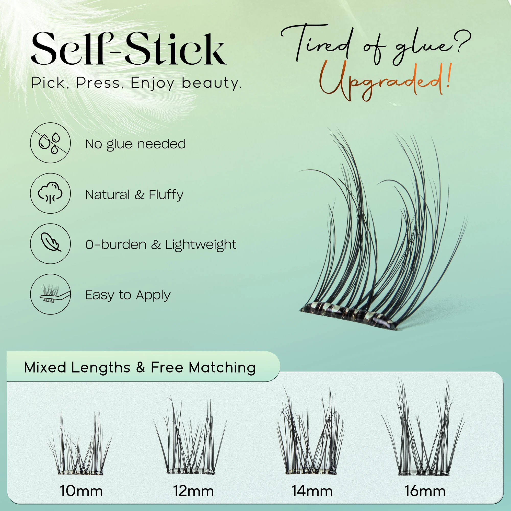 Pestañas Autoadhesivas VYRILA, - Eyelash Extension Human Hair reseña y precio