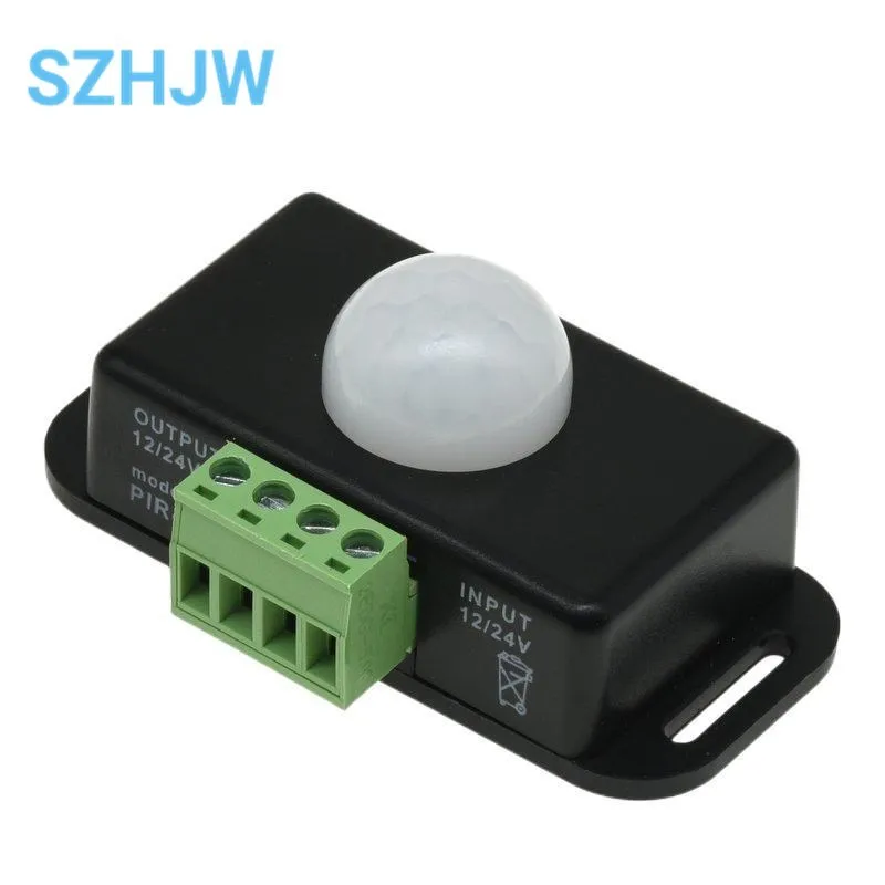 DC 12V 24V 6A Automatic Adjustable PIR Motion Sensor Switch IR Infrared Detector Light Switch Module For LED Strip Light Lamp