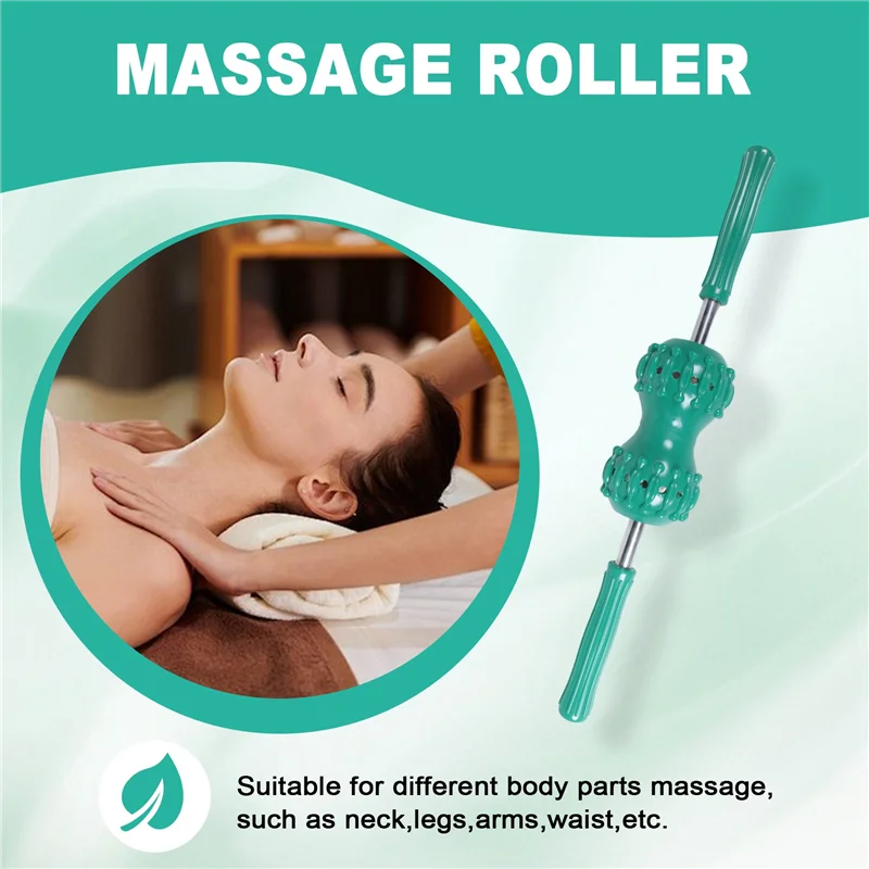 AA20-Multifunctional Magnetic Massage Roller Muscle Relief Spine Pinching Massage Roller For Back Shoulder Cervical