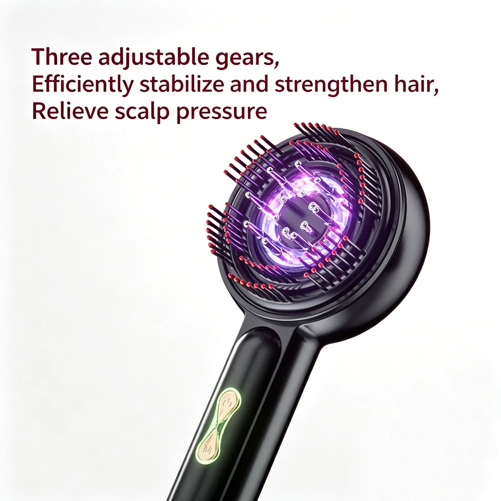 Gentle Pulse High‑Quality Scalp Massage Comb With Liquid Addition Function for Scalp & Body Daily Comfort Muscle Care Home Use
