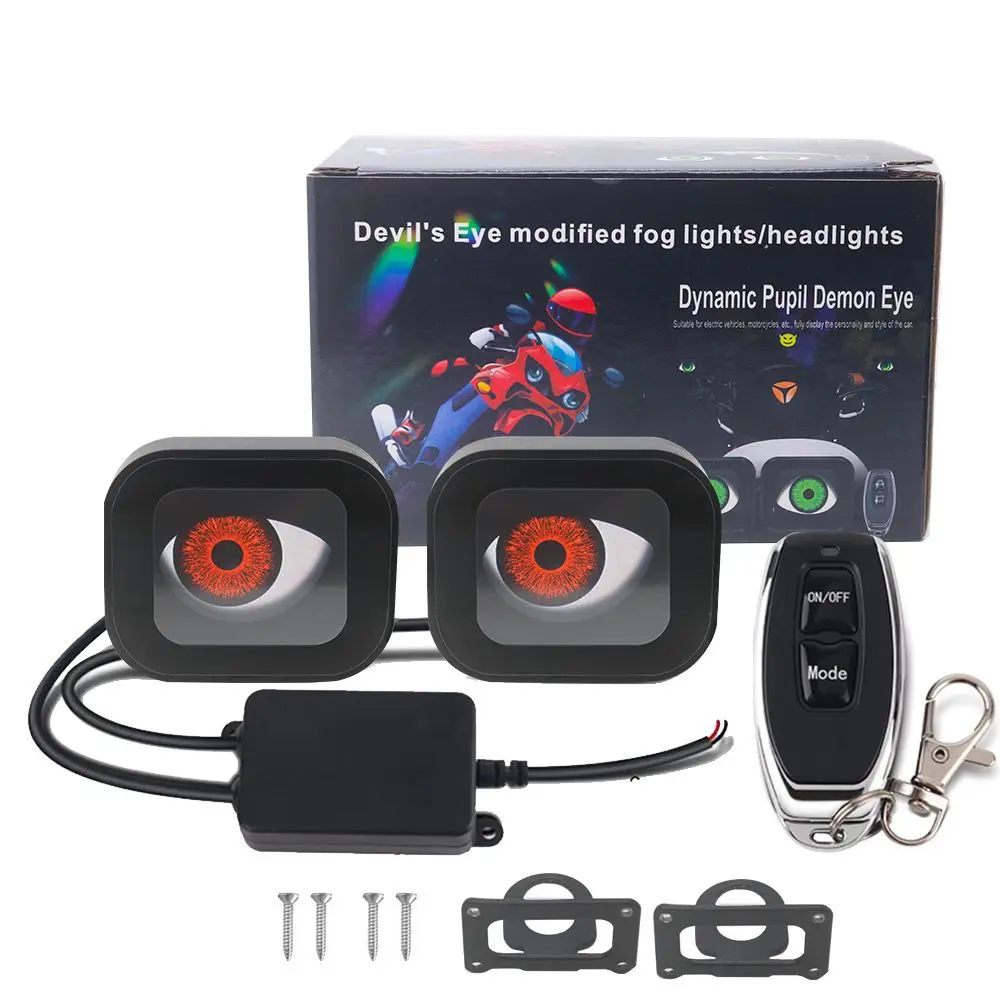 

Headlights with eyes Blink light motorcycle led Devil Eye rearview mirror modified external eye light Eagle Eye light multi-mode