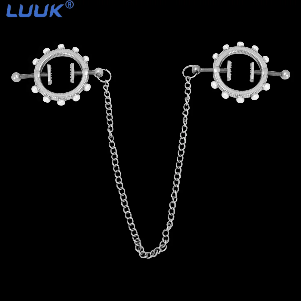 

LUUK Nipple Clamps Adjustable Nipple Clamps Non Piercing Adjustable Metal Nipple Toys Adult Sex Toys for Women