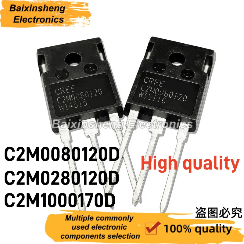 10PCS High Quality C2M0080120D C2M0280120D C2M1000170D TO-247 Silicon Carbide SiC MOSFET Power Transistor