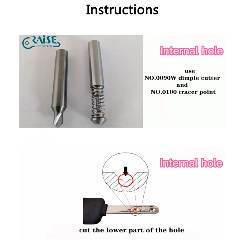 Фреза RAISE Inside MUL-T-LOCK для станка по изготовлению ключей, инструменты для слесарей