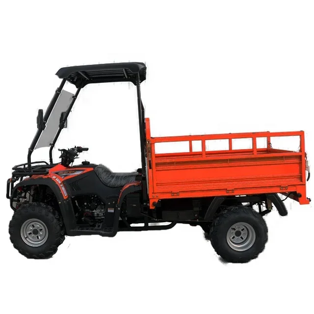 Atvs & Utvs 4X4 Agriculture 275cc 1.8m 4 Stroke 12kw Cargo Farm ATV With Trailer With Awning