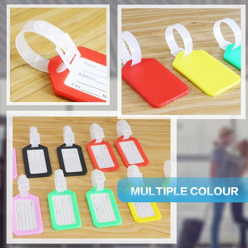 Outdoor Luggage Hanging Label Multicolor Plane Boarding Card Storage Box Pendant Practical Carry Bag Name Tags Bag Accessories