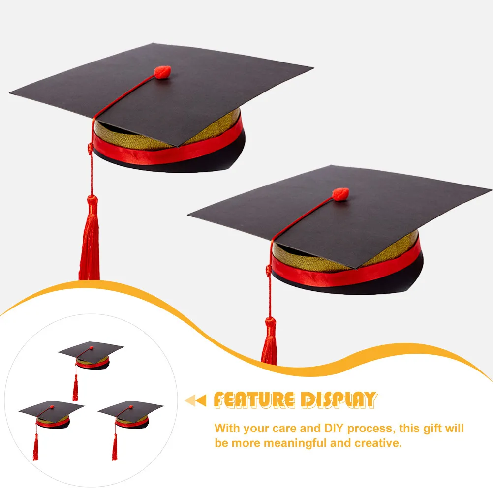 

Набор из 3 комплектов детских выпускных шапочек: бумажные шапочки для творчества, набор материалов для рукоделия, докторские шапочки ручной работы для школьных церемоний, сувениры для вечеринок, подарки