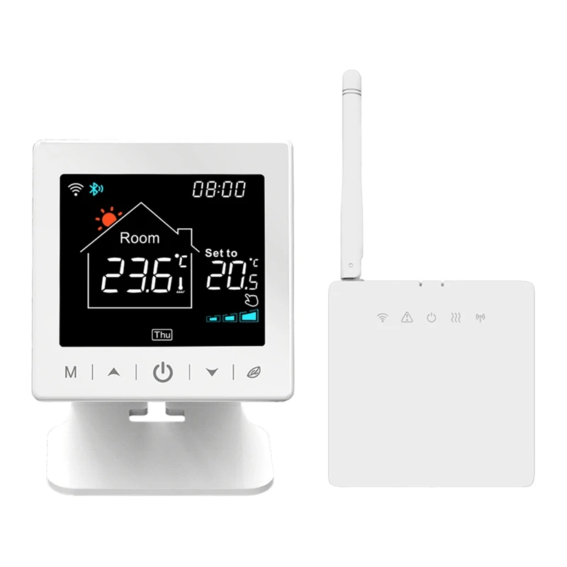 

RF Temperature Controller WIFI Thermostat For Gas Boiler Water Heating RF Temperature Controller Works For Google Home