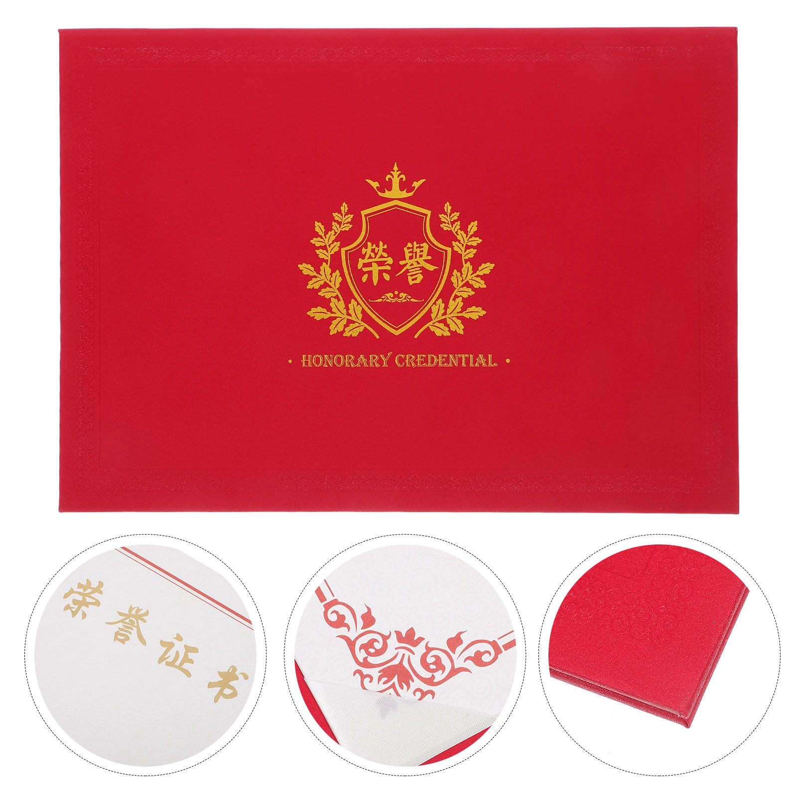 

Elegant Certificate Kit Diploma Cover Holders Paper For Graduation Award Universal Size Material Writing Space