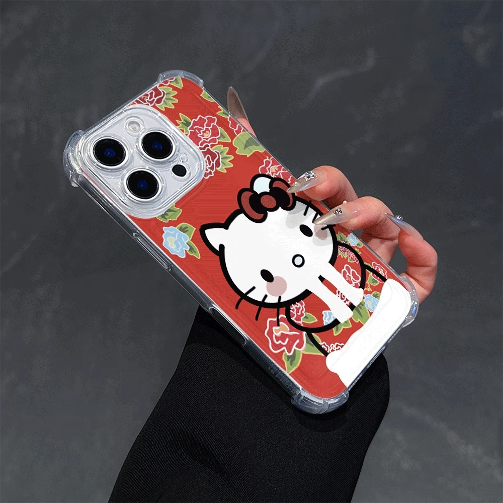 

Чехлы для мобильных телефонов Hellokitty для IPhone 16 Pro Max IPhone 16/15/14/13/12/11/x/xs/xs Max, мягкий чехол для телефона для девочек Hello Kitty