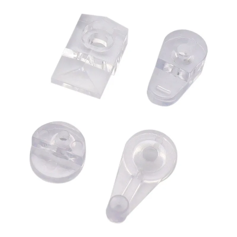 10PCS Plastic Mirror Clips For Bathroom Wall Glass Mirror Clip Holder With Screws For Home Decoration Furniture Decor