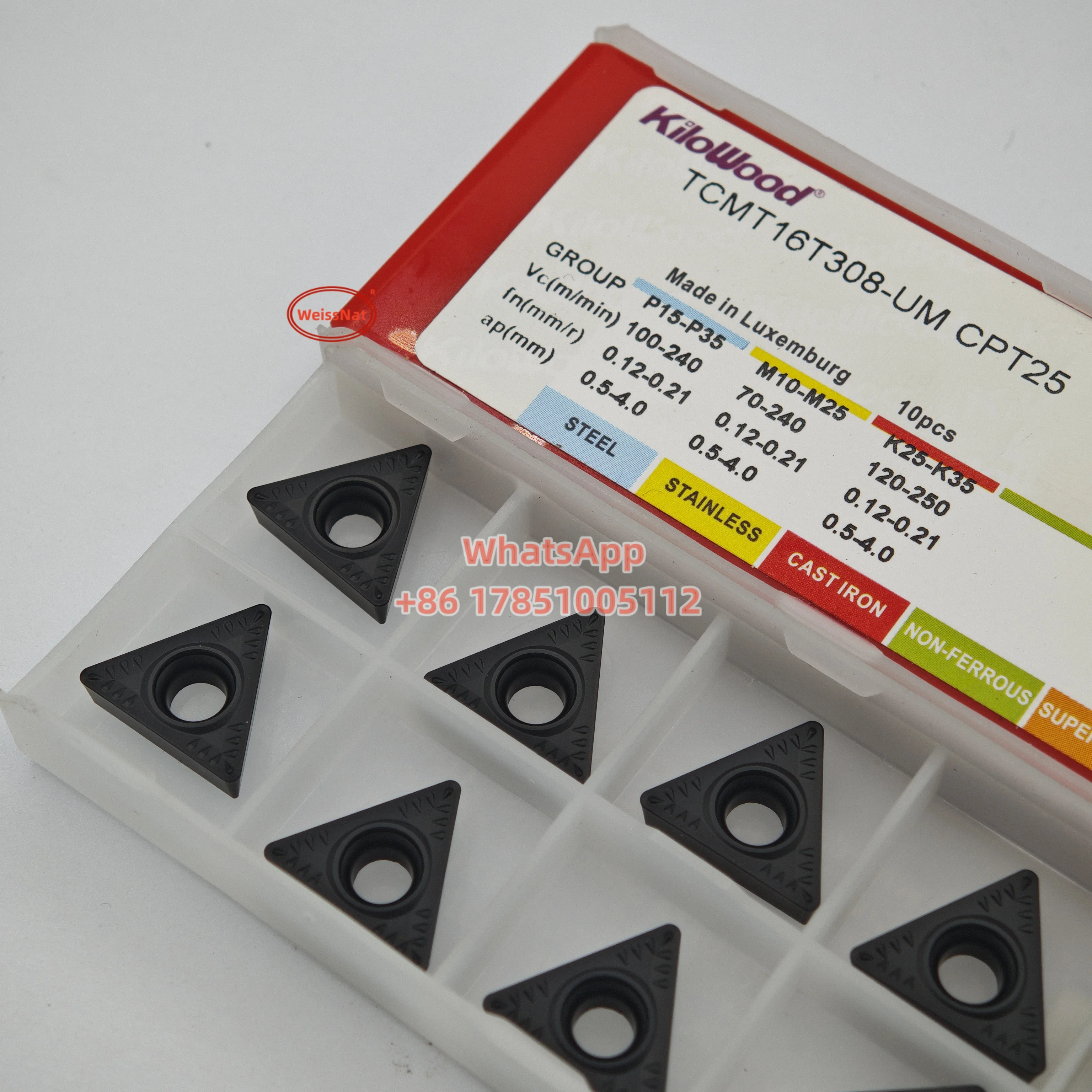 

TCMT16T308-UM CPT25 Carbide Inserts TCMT32.52 Turning Insert