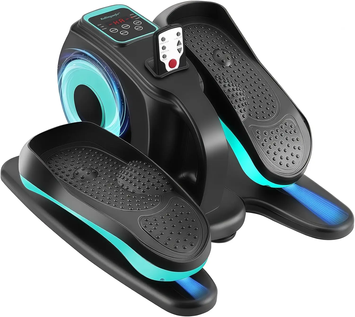 Under Desk Use, Electric Leg Exerciser for Seniors, Compact & Portable with Remote and Non-Slip Pedals for Teens Adults