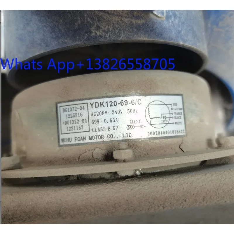 3-horse air conditioner external motor YDK120-69-6/C DG13Z2-04 (DG13-118) four-hole 4-wire