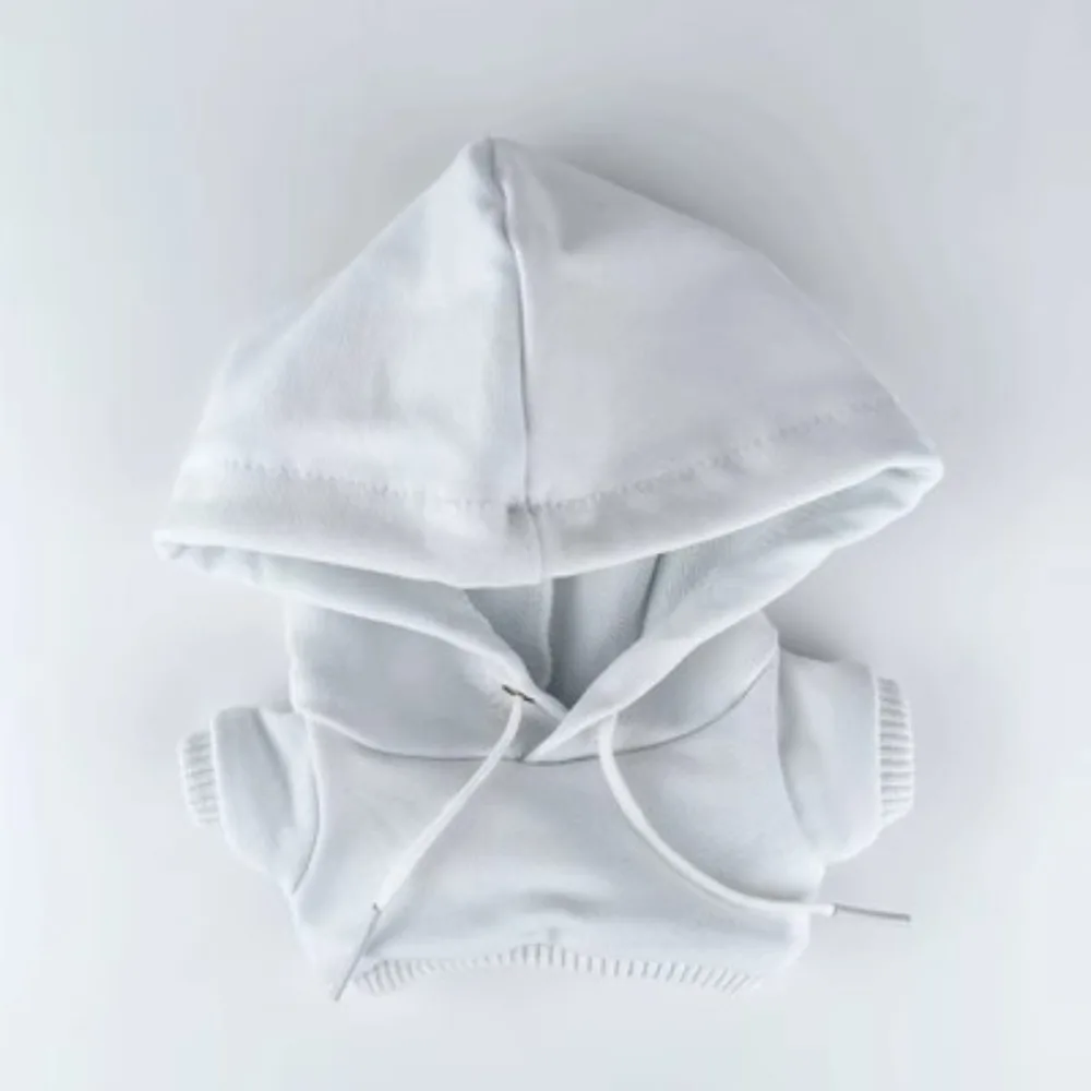 Solid Color Basic Hooded Sweatshirt For 10cm/20cm Cotton Doll Multi-color Plain Loose Casual Inner Top Doll Outfit