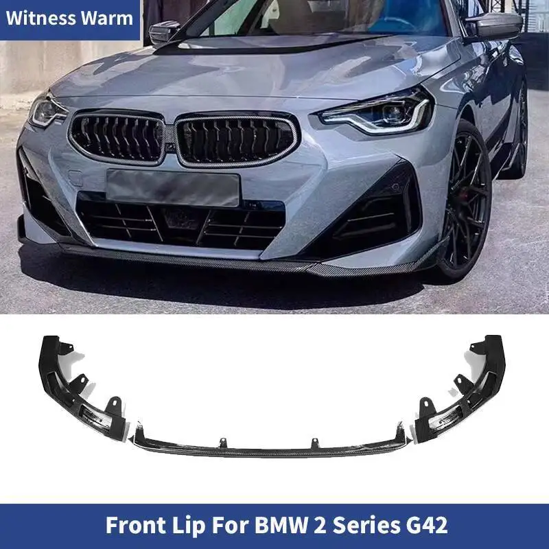 Pare-chocs avant de voiture en carbone sec pour BMW, kit de carrosserie, protection de protection, séparateur Jules, mKampi, M dehors, M-Tech 2021, 2022, série 2 G42